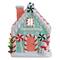 7" Teal Nostalgic Ceramic Lit Gingerbread House
